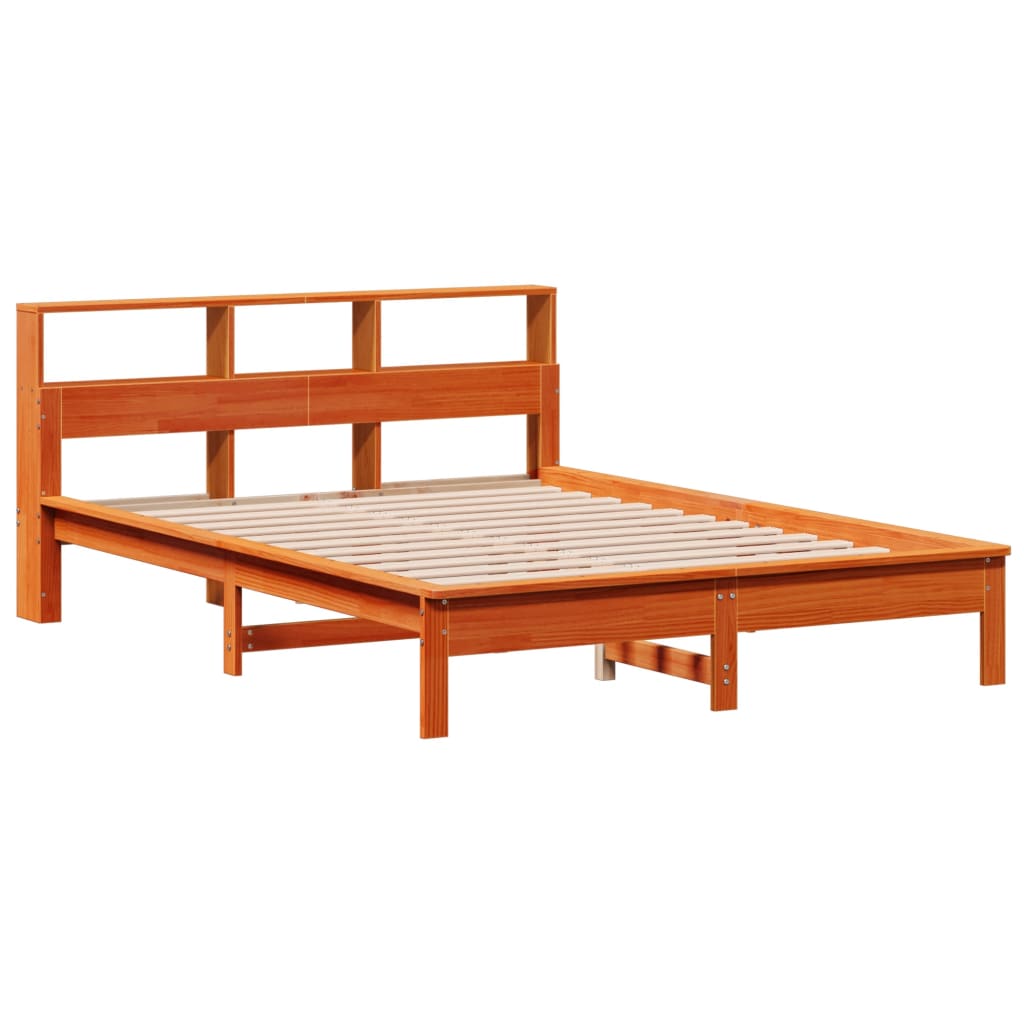 Bedframe zonder matras massief grenenhout wasbruin 140x200 cm is nu te koop bij PeponiXL, paradijselijk wonen!