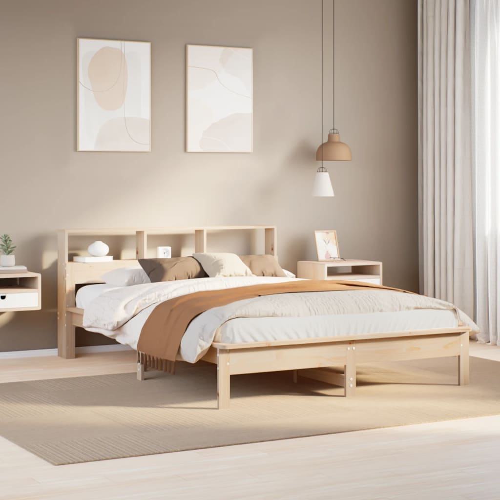 Bedframe zonder matras massief grenenhout 140x190 cm is nu te koop bij PeponiXL, paradijselijk wonen!