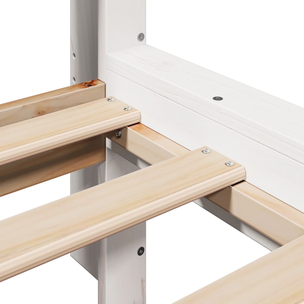 Bedframe zonder matras massief grenenhout wit 140x190 cm is nu te koop bij PeponiXL, paradijselijk wonen!