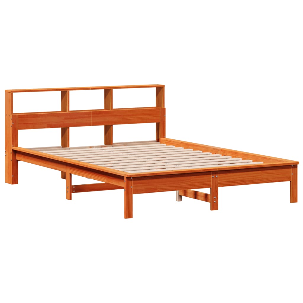 Bed met matras massief grenenhout wasbruin 140x190 cm is nu te koop bij PeponiXL, paradijselijk wonen!