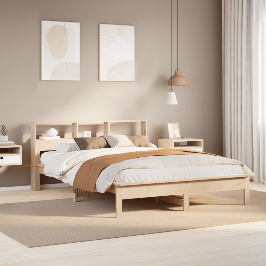 Bedframe zonder matras massief grenenhout 135x190 cm is nu te koop bij PeponiXL, paradijselijk wonen!
