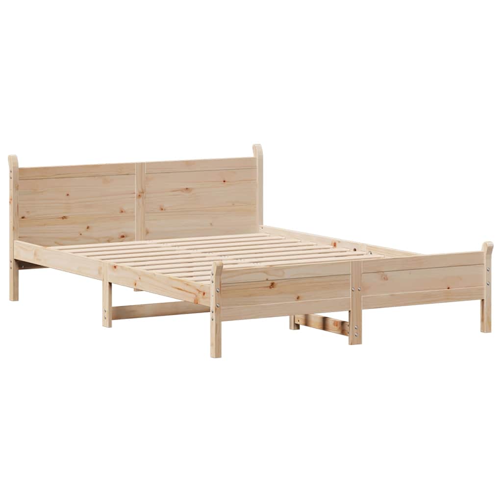 Bedframe zonder matras massief grenenhout 140x190 cm is nu te koop bij PeponiXL, paradijselijk wonen!