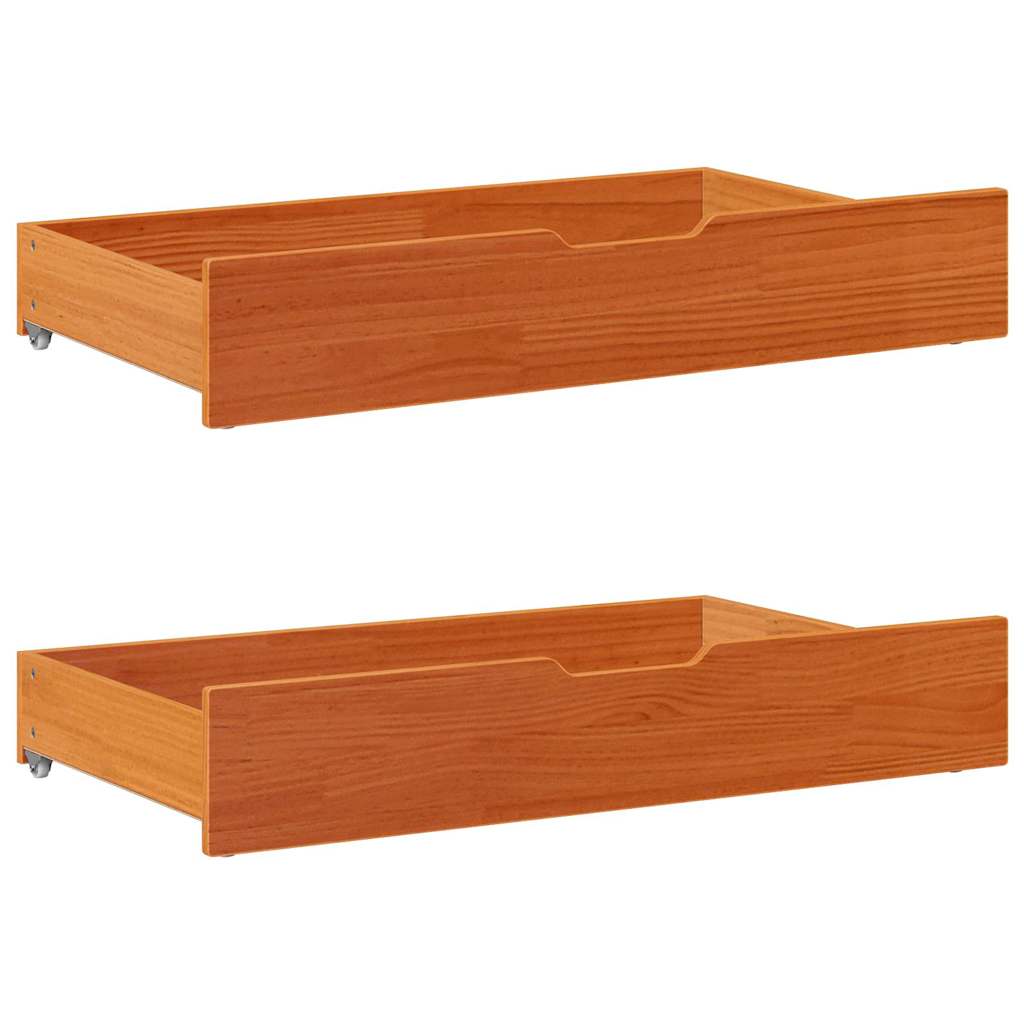 Bedframe zonder matras massief grenenhout wasbruin 200x200 cm is nu te koop bij PeponiXL, paradijselijk wonen!