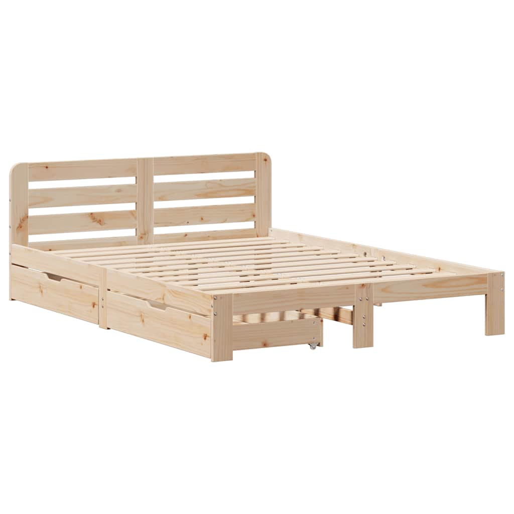 Bedframe zonder matras massief grenenhout 120x190 cm is nu te koop bij PeponiXL, paradijselijk wonen!