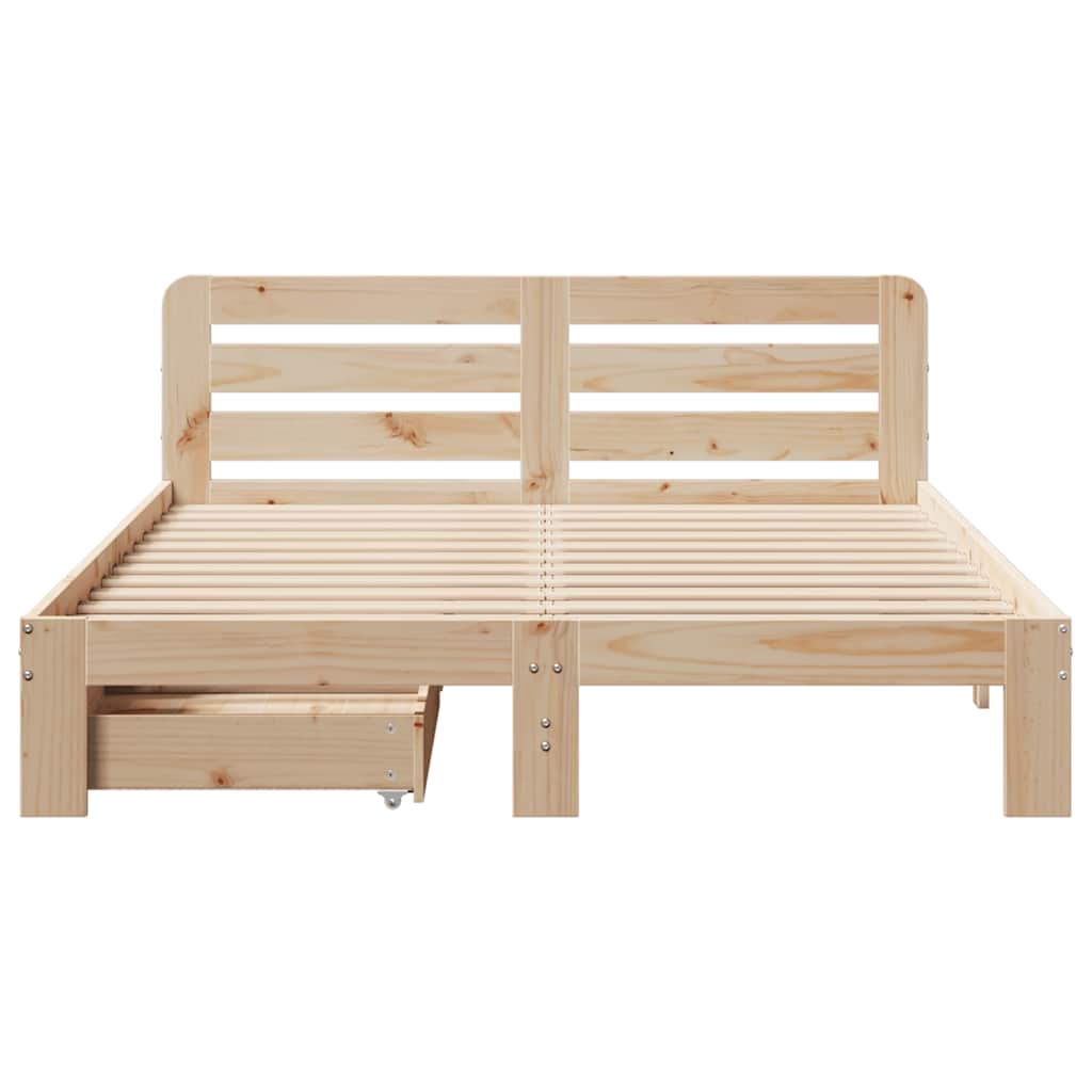 Bedframe zonder matras massief grenenhout 120x190 cm is nu te koop bij PeponiXL, paradijselijk wonen!