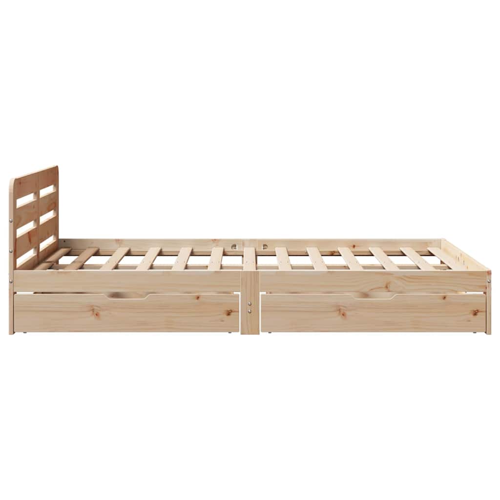 Bedframe zonder matras massief grenenhout 120x190 cm is nu te koop bij PeponiXL, paradijselijk wonen!