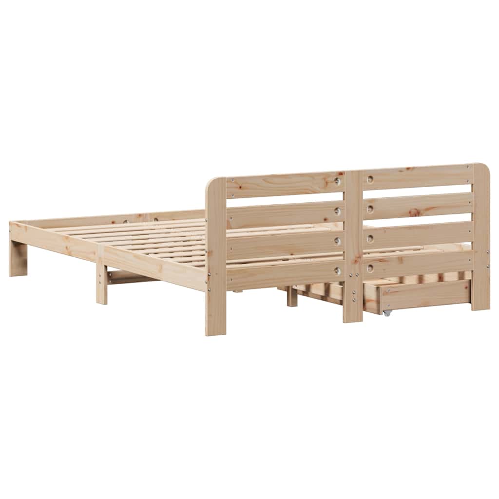 Bedframe zonder matras massief grenenhout 120x190 cm is nu te koop bij PeponiXL, paradijselijk wonen!