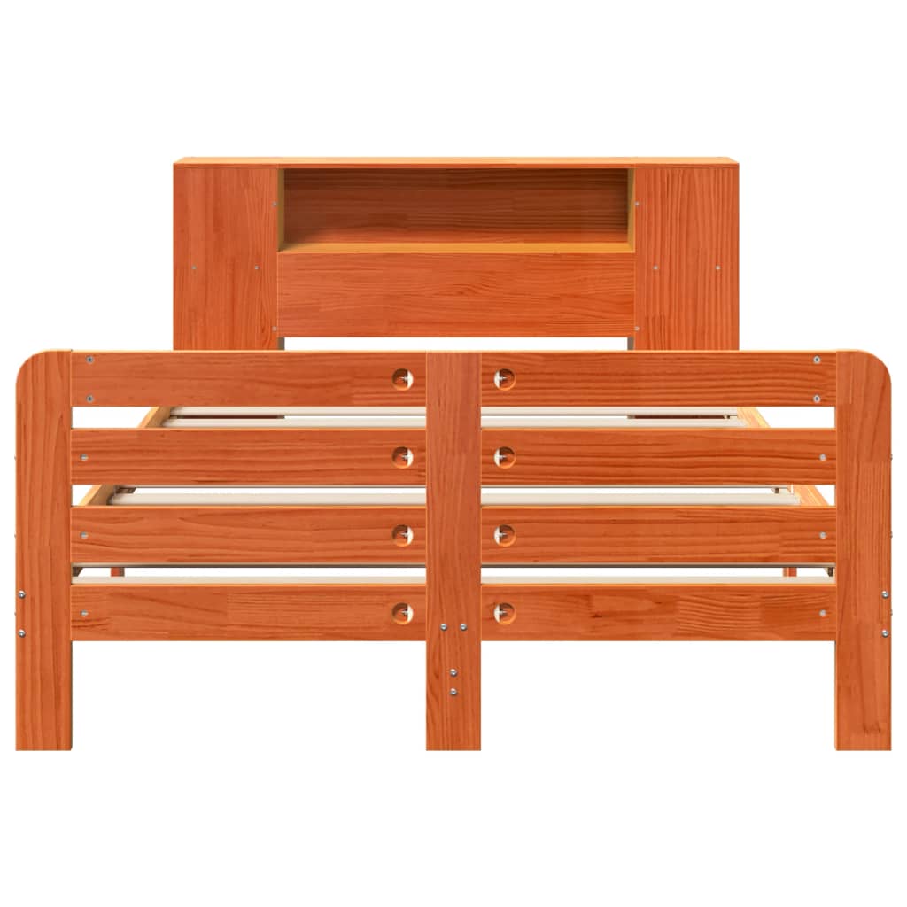 Bedframe zonder matras massief grenenhout wasbruin 140x200 cm is nu te koop bij PeponiXL, paradijselijk wonen!