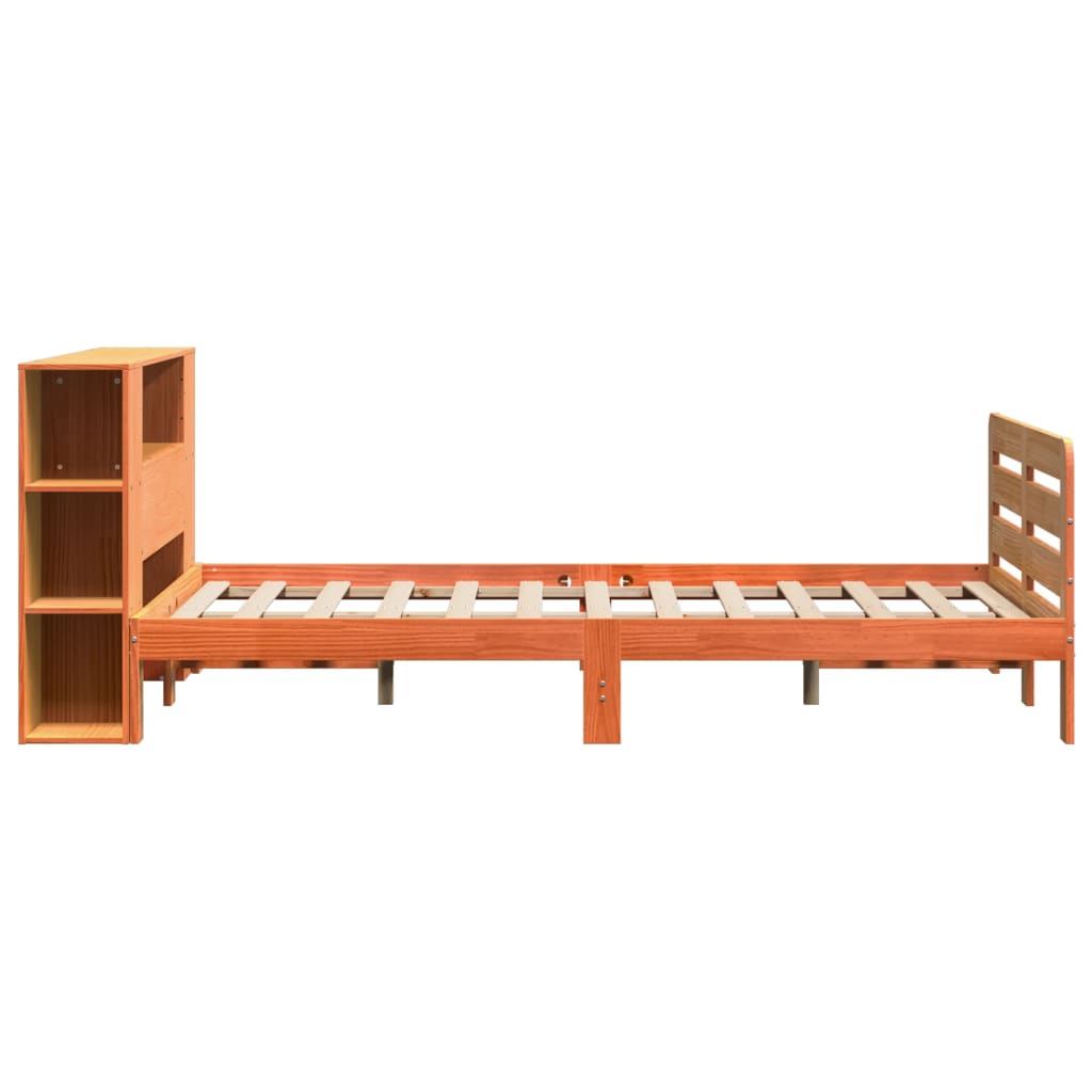 Bedframe zonder matras massief grenenhout wasbruin 140x200 cm is nu te koop bij PeponiXL, paradijselijk wonen!