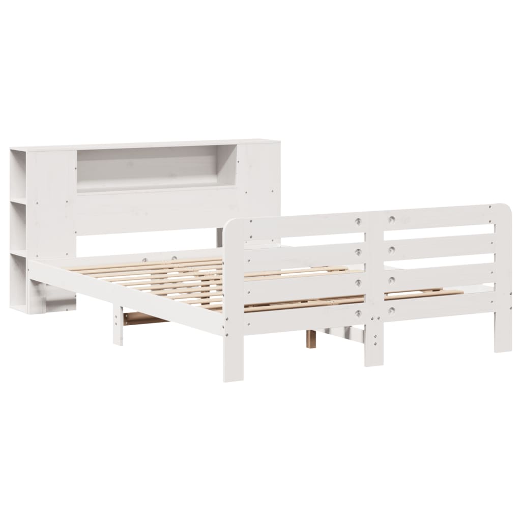 Bedframe zonder matras massief grenenhout wit 160x200 cm is nu te koop bij PeponiXL, paradijselijk wonen!