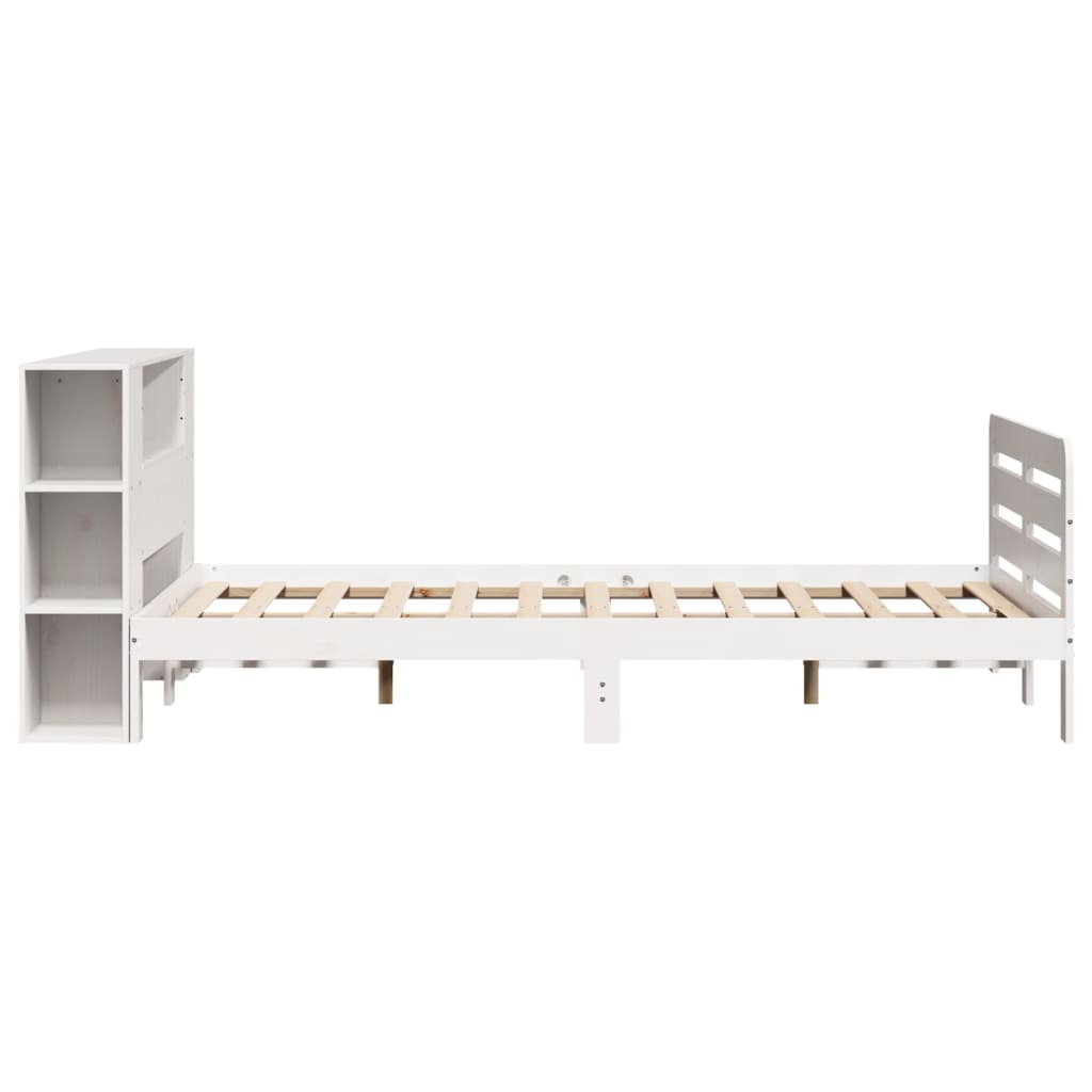 Bedframe zonder matras massief grenenhout wit 160x200 cm is nu te koop bij PeponiXL, paradijselijk wonen!
