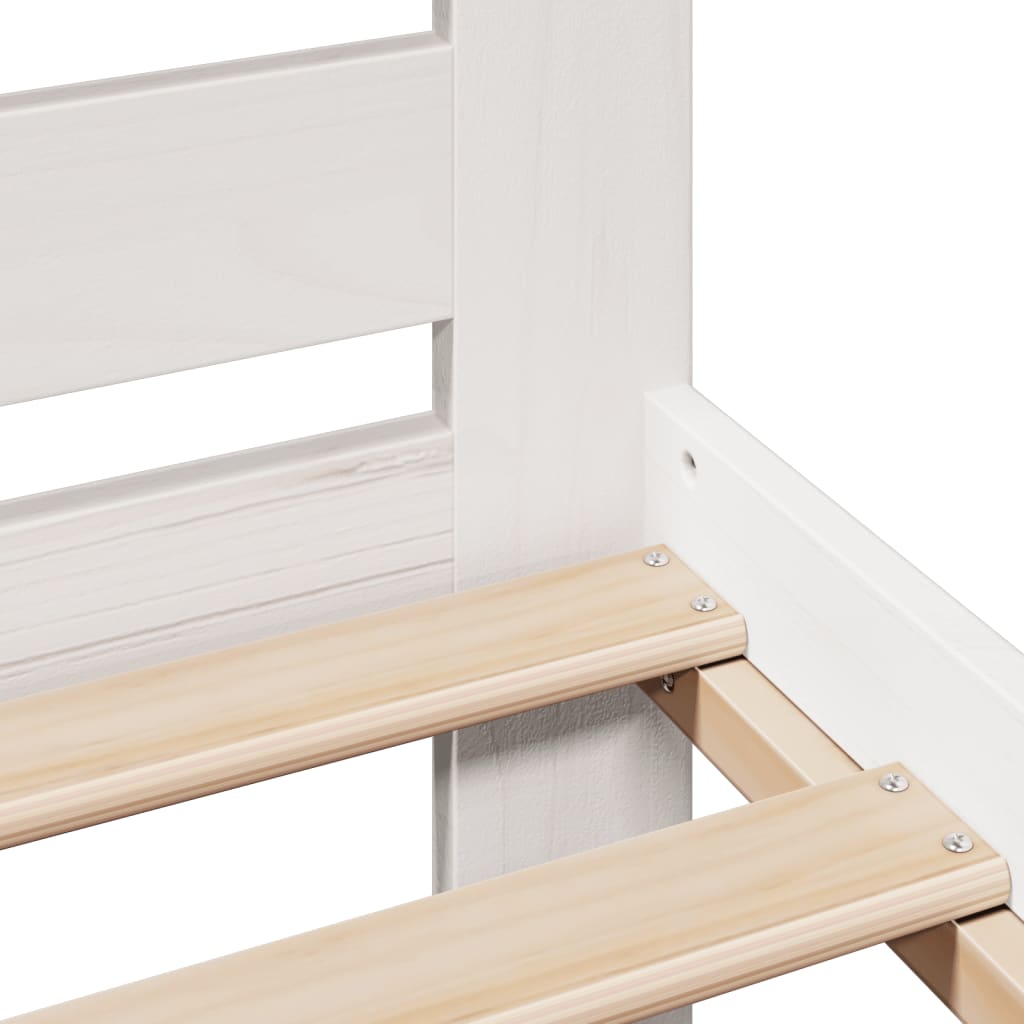 Bedframe zonder matras massief grenenhout wit 160x200 cm is nu te koop bij PeponiXL, paradijselijk wonen!