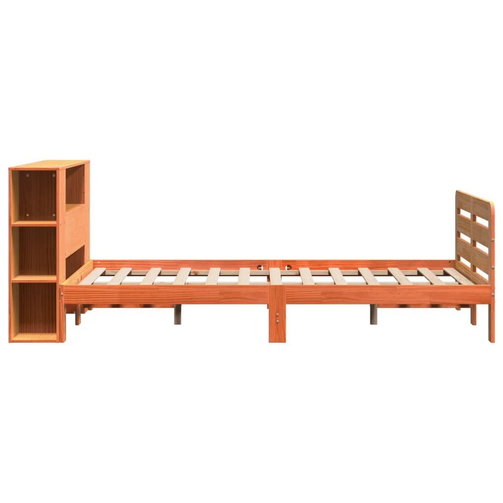 Bed met matras massief grenenhout wasbruin 140x190 cm is nu te koop bij PeponiXL, paradijselijk wonen!