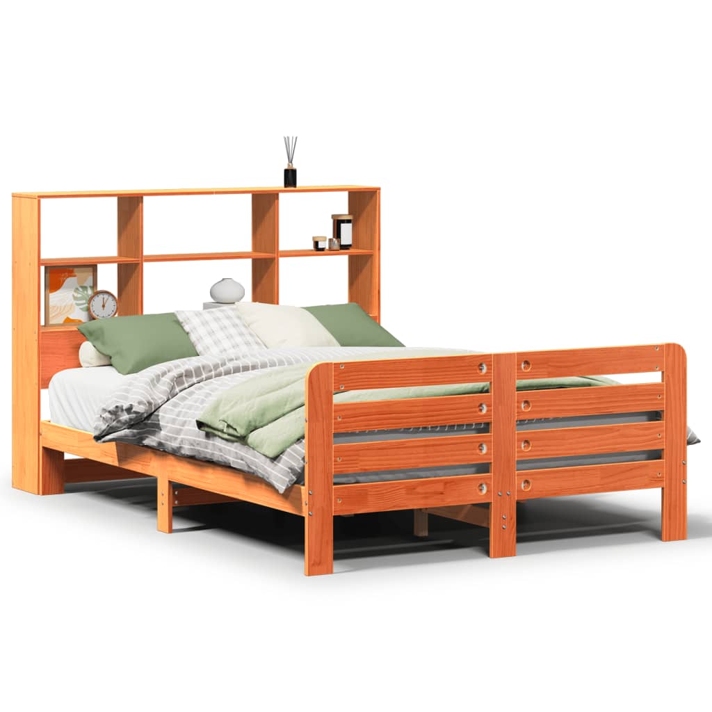 Bedframe zonder matras massief grenenhout wasbruin 120x200 cm is nu te koop bij PeponiXL, paradijselijk wonen!
