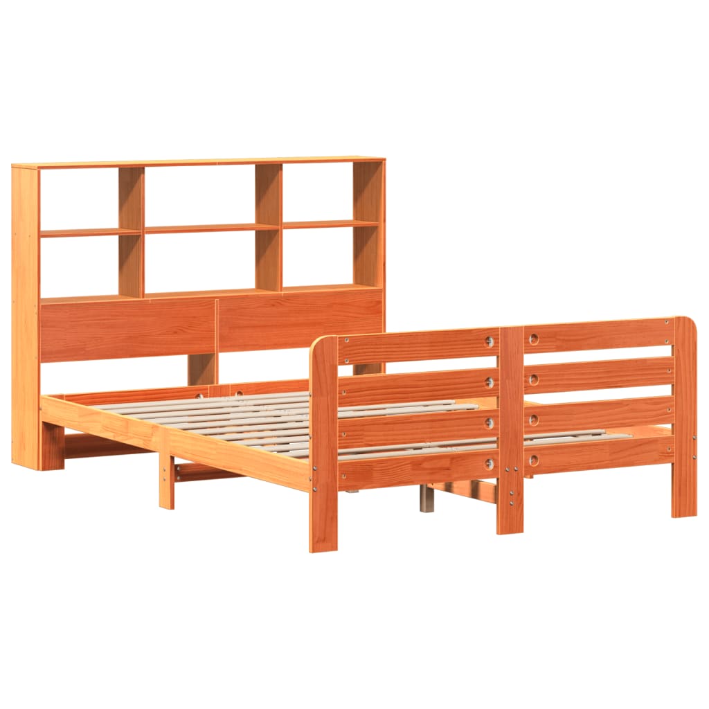 Bedframe zonder matras massief grenenhout wasbruin 120x200 cm is nu te koop bij PeponiXL, paradijselijk wonen!
