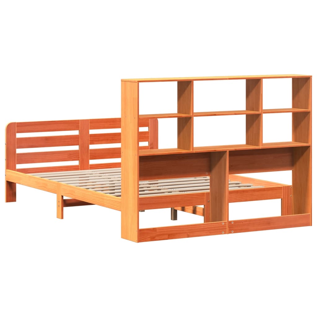Bedframe zonder matras massief grenenhout wasbruin 120x200 cm is nu te koop bij PeponiXL, paradijselijk wonen!