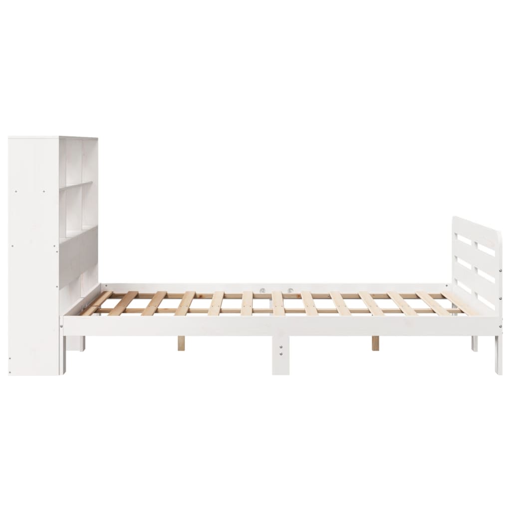 Bedframe zonder matras massief grenenhout wit 140x200 cm is nu te koop bij PeponiXL, paradijselijk wonen!