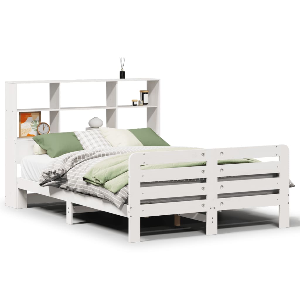 Bedframe zonder matras massief grenenhout wit 160x200 cm is nu te koop bij PeponiXL, paradijselijk wonen!