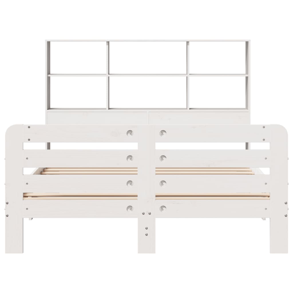 Bedframe zonder matras massief grenenhout wit 160x200 cm is nu te koop bij PeponiXL, paradijselijk wonen!