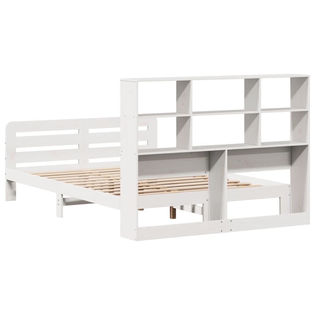 Bedframe zonder matras massief grenenhout wit 160x200 cm is nu te koop bij PeponiXL, paradijselijk wonen!
