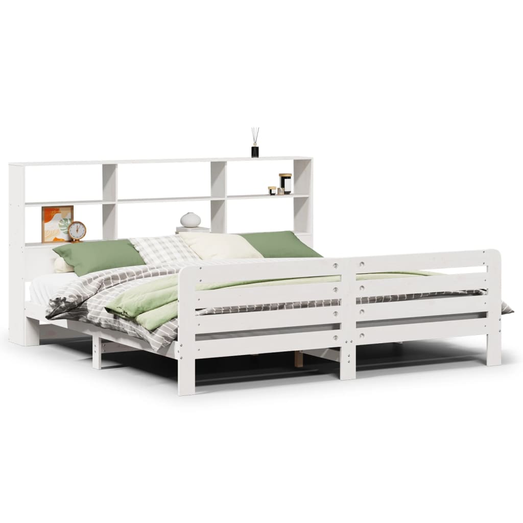 Bedframe zonder matras massief grenenhout wit 180x200 cm is nu te koop bij PeponiXL, paradijselijk wonen!