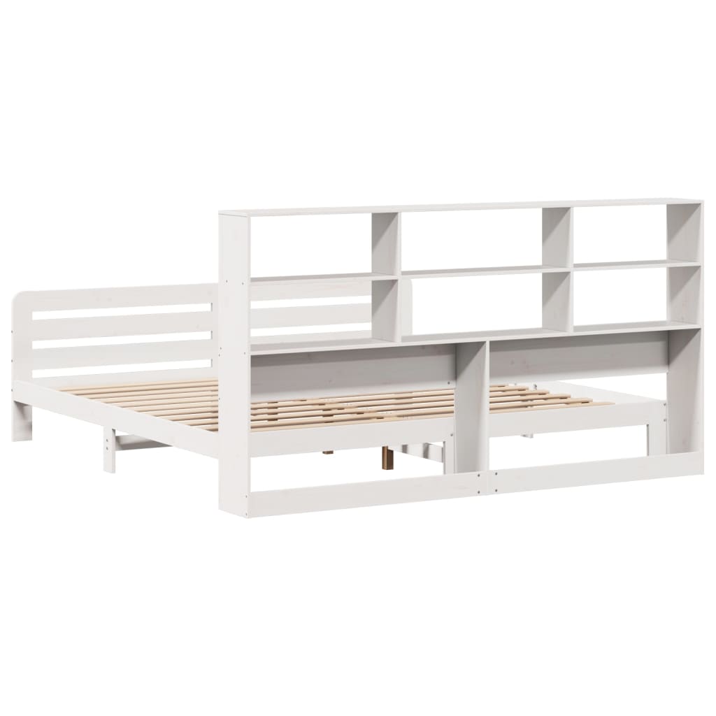 Bedframe zonder matras massief grenenhout wit 180x200 cm is nu te koop bij PeponiXL, paradijselijk wonen!