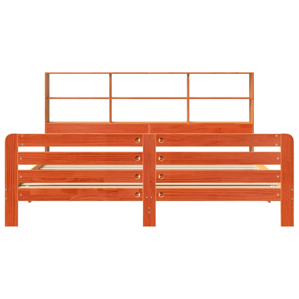 Bedframe zonder matras massief grenenhout wasbruin 180x200 cm is nu te koop bij PeponiXL, paradijselijk wonen!