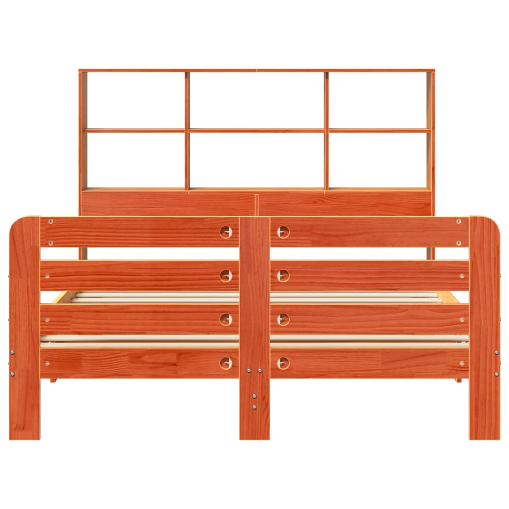 Bedframe zonder matras massief grenenhout wasbruin 135x190 cm is nu te koop bij PeponiXL, paradijselijk wonen!