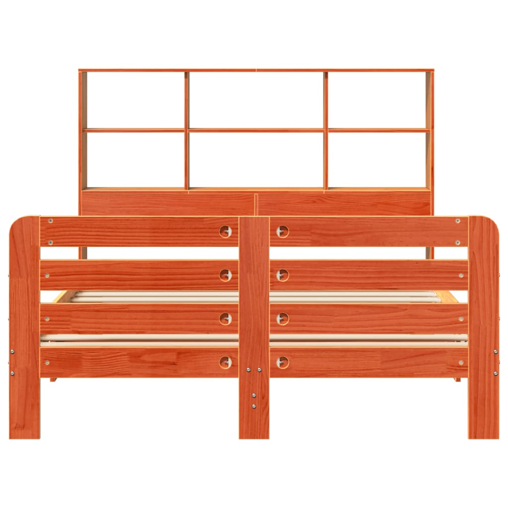 Bed met matras massief grenenhout wasbruin 140x190 cm is nu te koop bij PeponiXL, paradijselijk wonen!