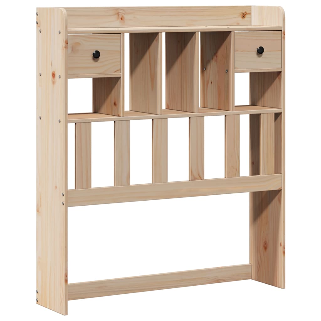 Bed met boekenkast zonder matras massief grenenhout 90x200 cm is nu te koop bij PeponiXL, paradijselijk wonen!