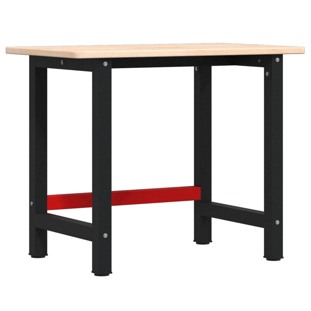 Werkbank rechthoekig 100x60x81,5 cm massief eikenhout is nu te koop bij PeponiXL, paradijselijk wonen!