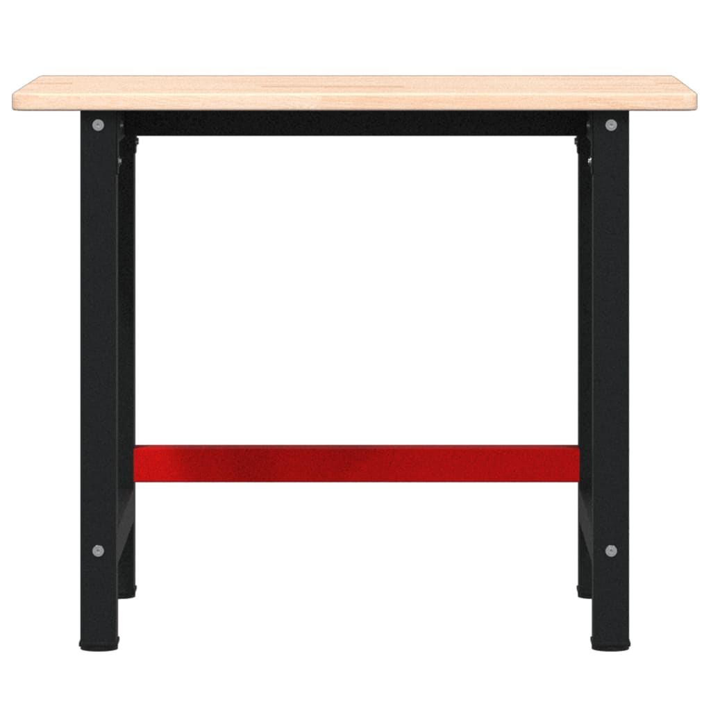 Werkbank rechthoekig 100x60x81,5 cm massief eikenhout is nu te koop bij PeponiXL, paradijselijk wonen!