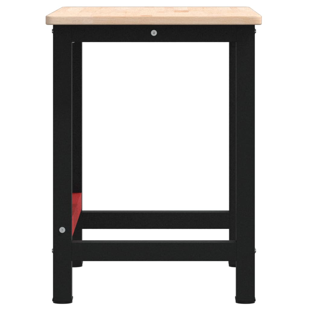 Werkbank rechthoekig 100x60x81,5 cm massief eikenhout is nu te koop bij PeponiXL, paradijselijk wonen!