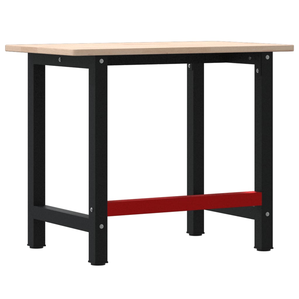 Werkbank rechthoekig 100x60x81,5 cm massief eikenhout is nu te koop bij PeponiXL, paradijselijk wonen!