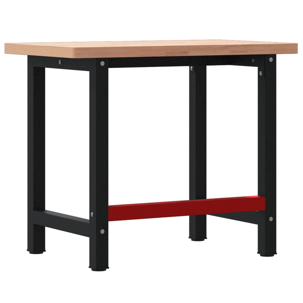 Werkbank rechthoekig 100x60x83 cm massief beukenhout is nu te koop bij PeponiXL, paradijselijk wonen!