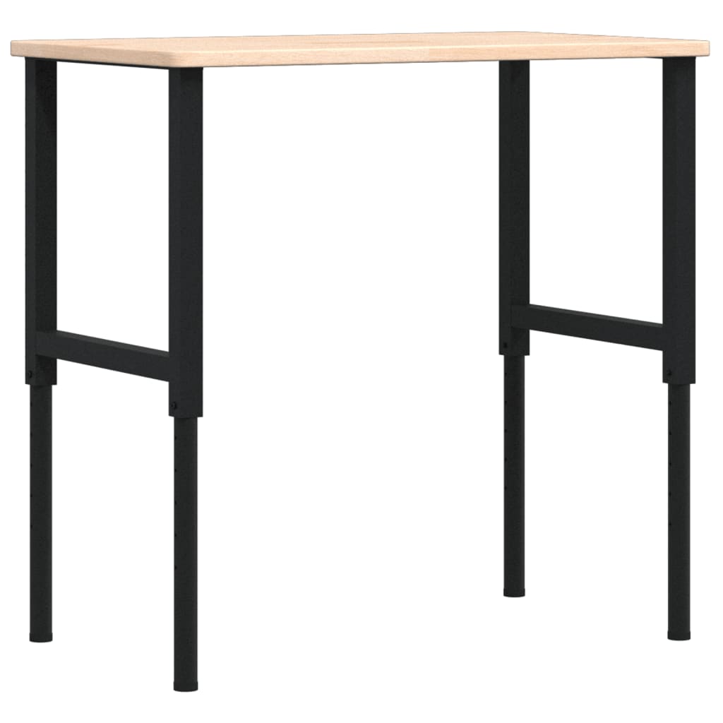 Werkbank rechthoekig 100x60x(71,5-98) cm massief eikenhout is nu te koop bij PeponiXL, paradijselijk wonen!