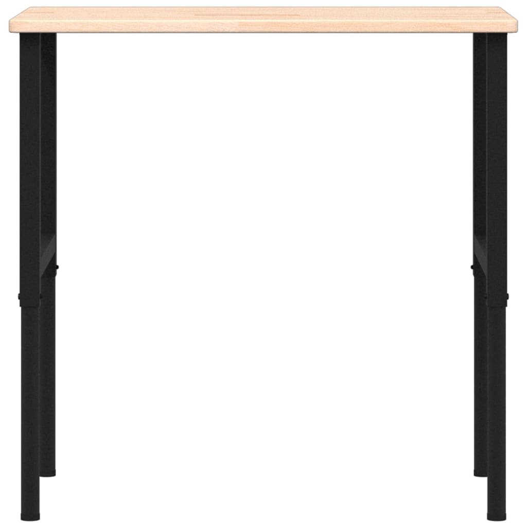 Werkbank rechthoekig 100x60x(71,5-98) cm massief eikenhout is nu te koop bij PeponiXL, paradijselijk wonen!