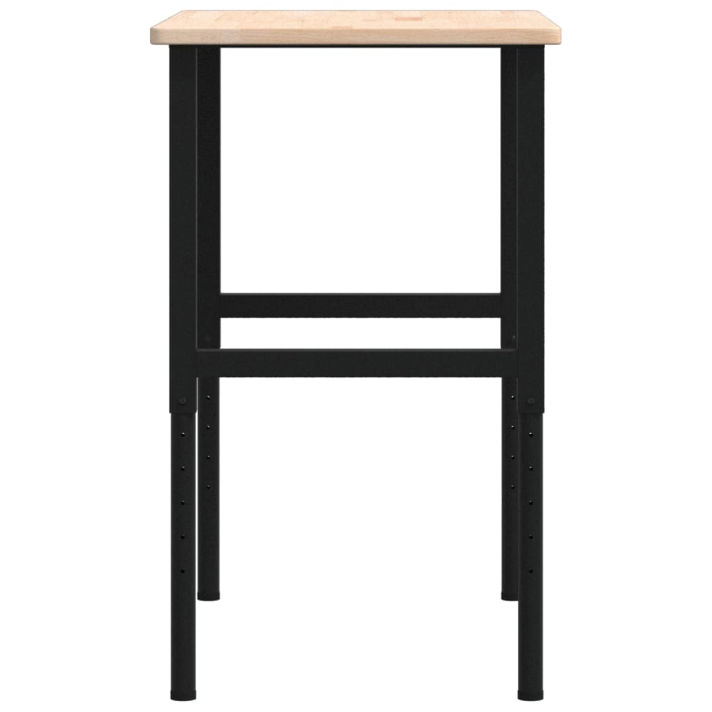 Werkbank rechthoekig 100x60x(71,5-98) cm massief eikenhout is nu te koop bij PeponiXL, paradijselijk wonen!