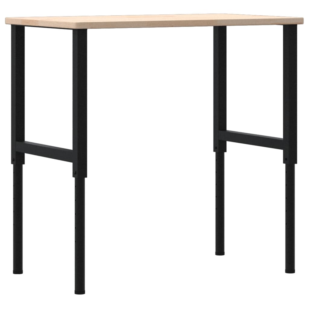 Werkbank rechthoekig 100x60x(71,5-98) cm massief eikenhout is nu te koop bij PeponiXL, paradijselijk wonen!