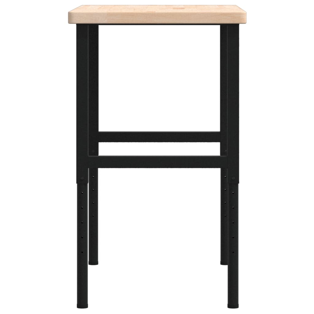 Werkbank rechthoekig 100x60x(73-99,5) cm massief eikenhout is nu te koop bij PeponiXL, paradijselijk wonen!