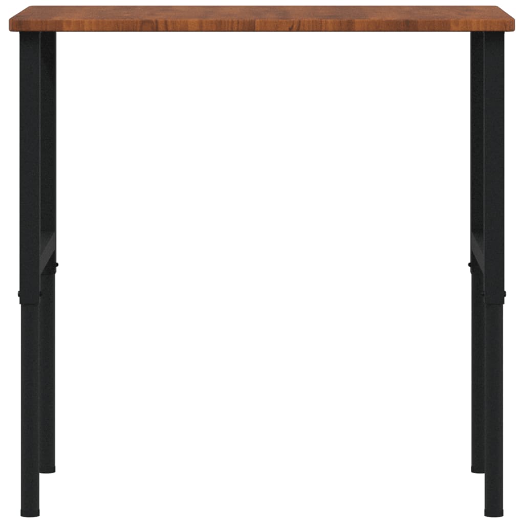 Werkbank rechthoek 100x60x(71,5-98) cm eikenhout donkerbruin is nu te koop bij PeponiXL, paradijselijk wonen!