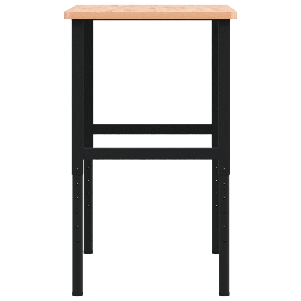 Werkbank rechthoekig 100x60x(71,5-98) cm massief beukenhout is nu te koop bij PeponiXL, paradijselijk wonen!