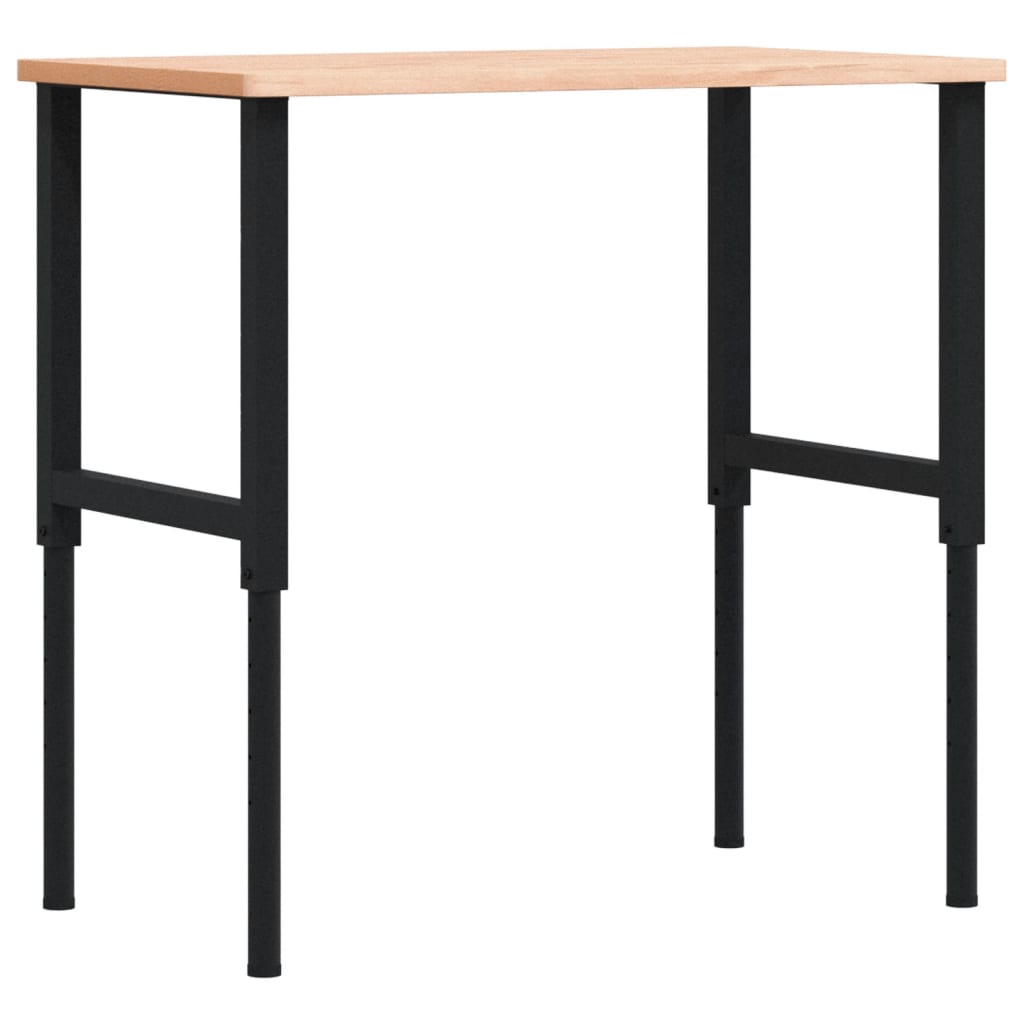 Werkbank rechthoekig 100x60x(71,5-98) cm massief beukenhout is nu te koop bij PeponiXL, paradijselijk wonen!