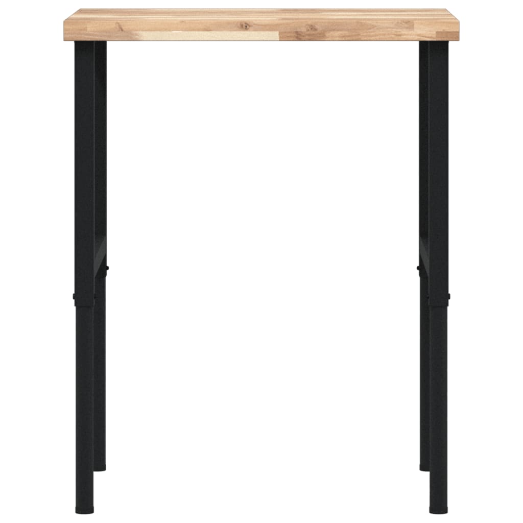 Werkbank rechthoekig 80x60x(73-99,5) cm massief acaciahout is nu te koop bij PeponiXL, paradijselijk wonen!