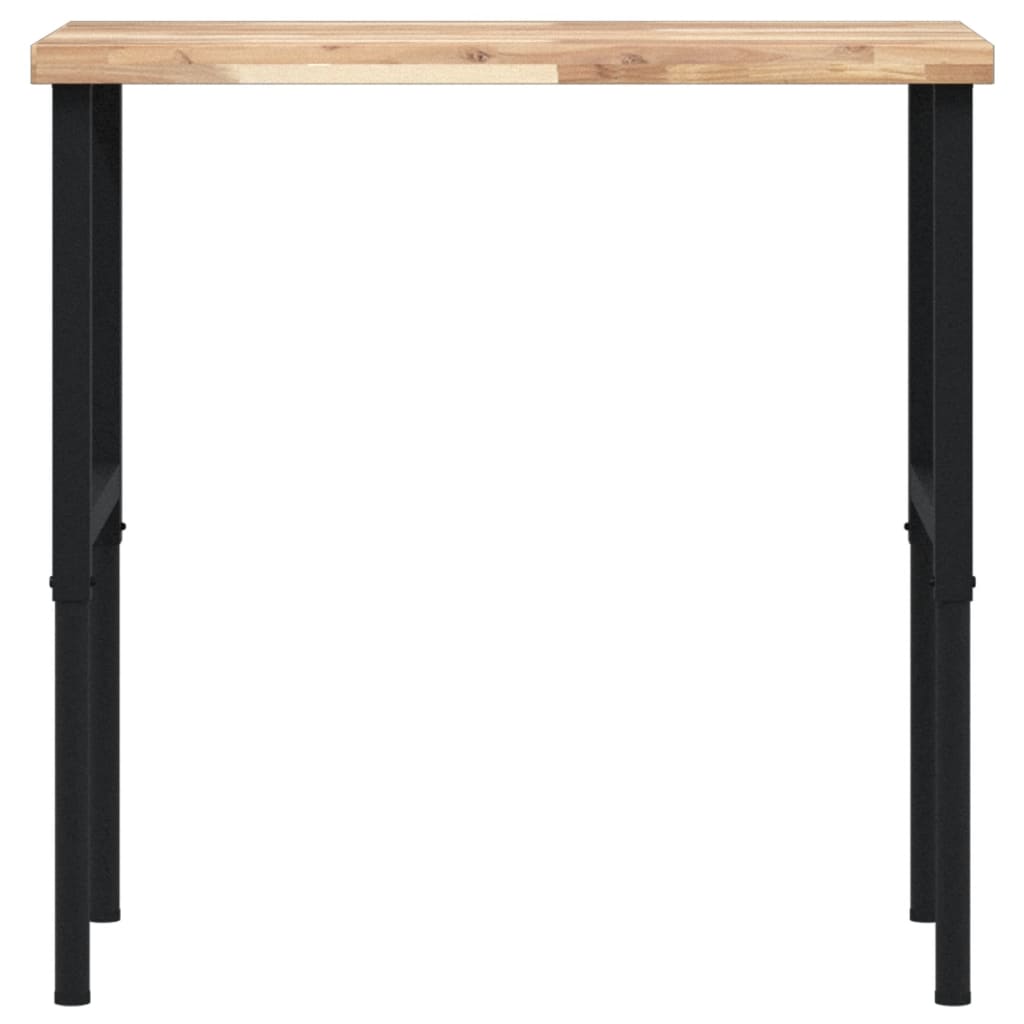 Werkbank rechthoekig 100x60x(73-99,5) cm massief acaciahout is nu te koop bij PeponiXL, paradijselijk wonen!