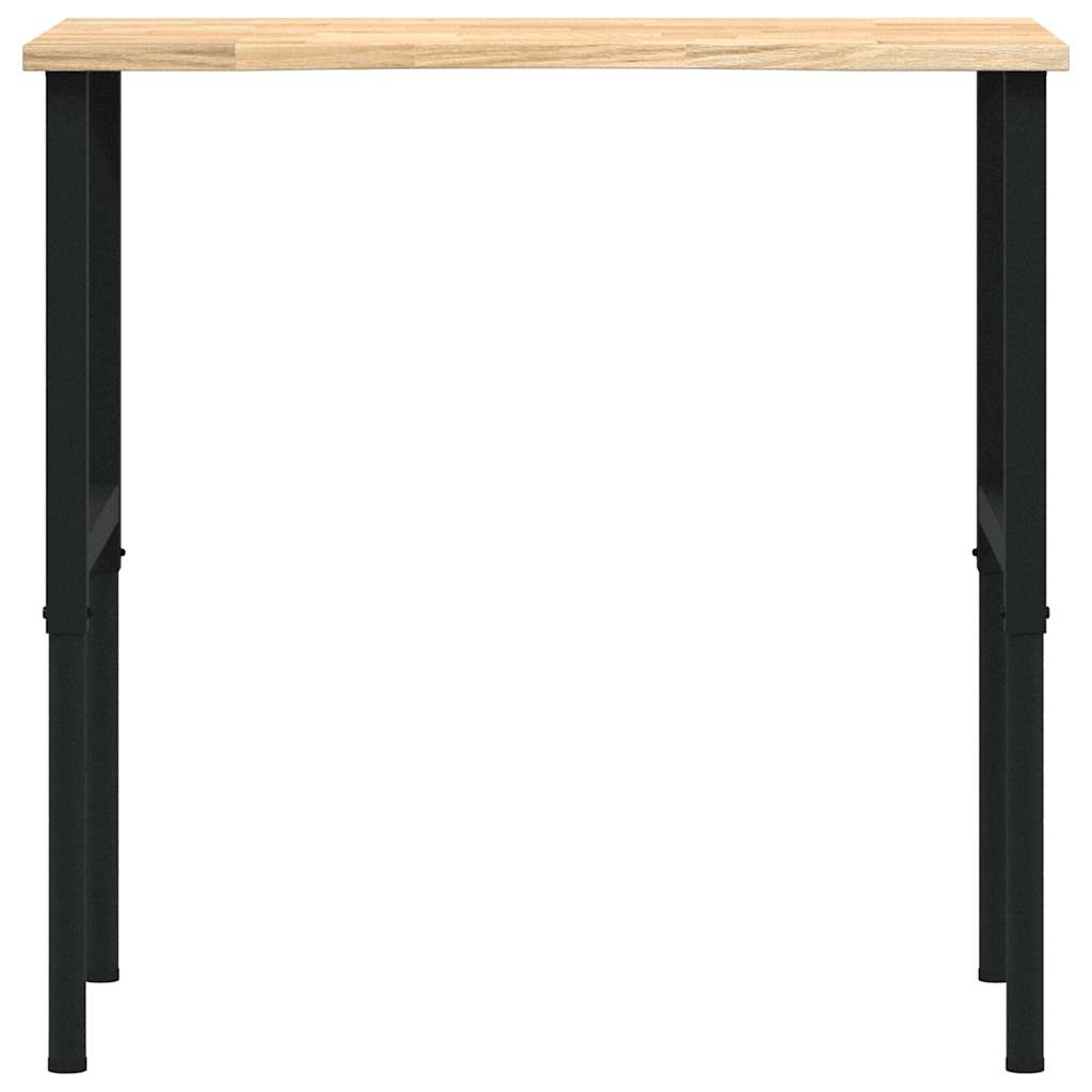 Werkbank 100x60x(71,5-98) cm massief eikenhout is nu te koop bij PeponiXL, paradijselijk wonen!