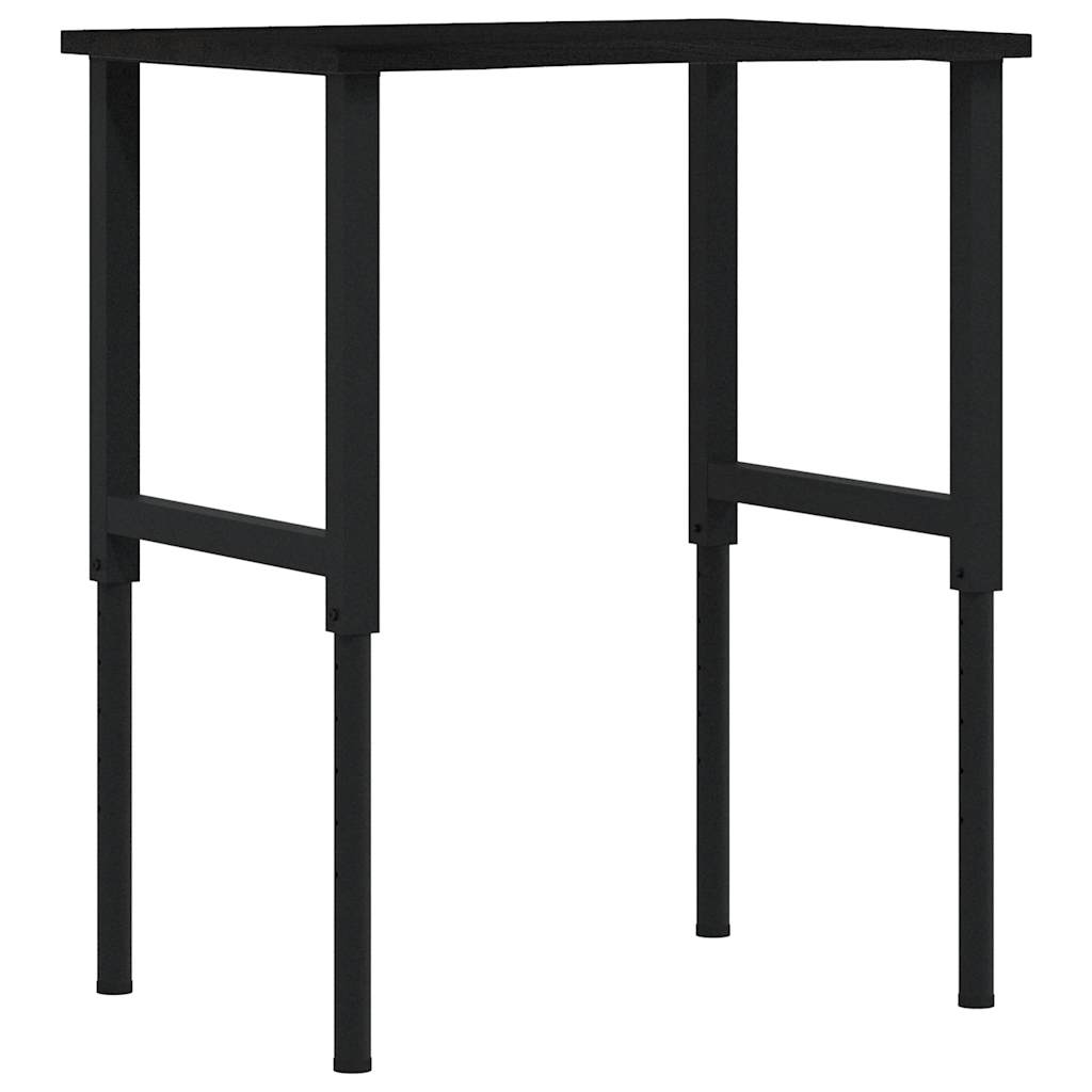 Werkbank 80x60x(71,5-98) cm eikenhout donkerbruin is nu te koop bij PeponiXL, paradijselijk wonen!