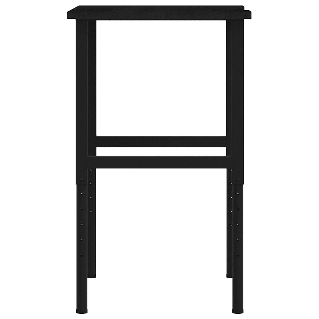 Werkbank 80x60x(71,5-98) cm eikenhout donkerbruin is nu te koop bij PeponiXL, paradijselijk wonen!