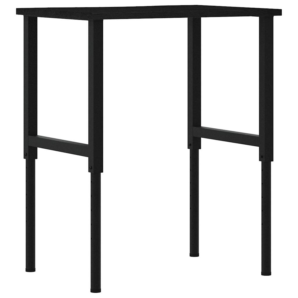 Werkbank 80x60x(71,5-98) cm eikenhout donkerbruin is nu te koop bij PeponiXL, paradijselijk wonen!
