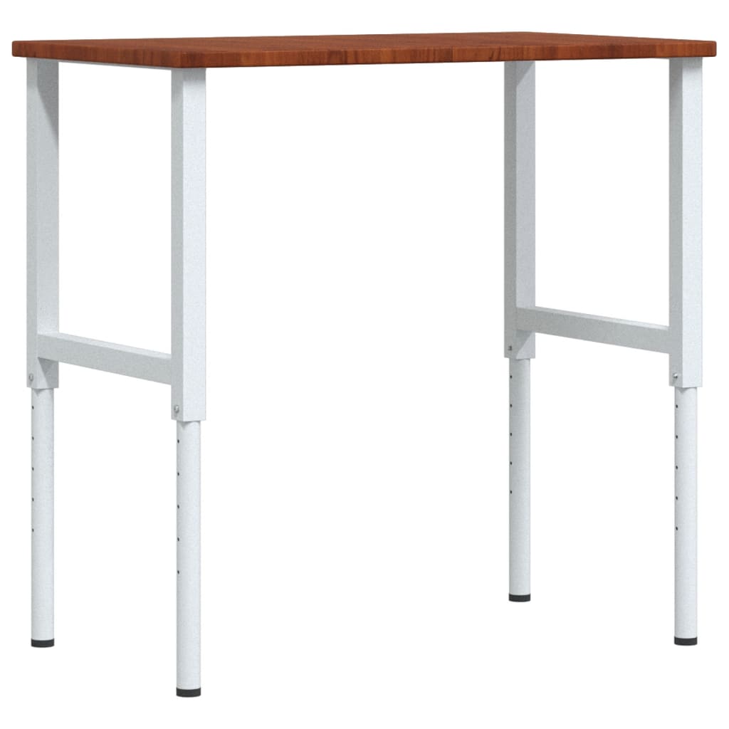 Werkbank rechthoek 100x60x(71,5-98) cm eikenhout donkerbruin is nu te koop bij PeponiXL, paradijselijk wonen!